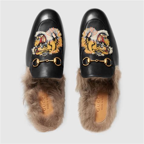 gucci tiger head slippers|Gucci slippers for men.